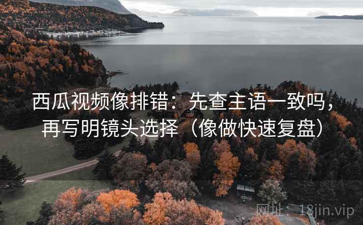 西瓜视频像排错：先查主语一致吗，再写明镜头选择（像做快速复盘）